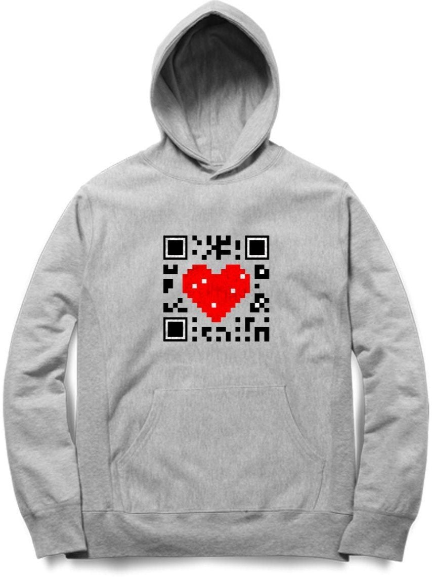 Heart In QR Code Hoodie - Insane Tees
