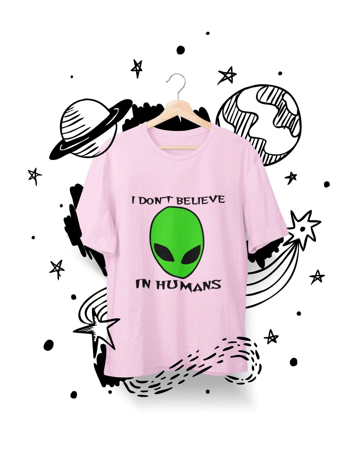 thelegalgang,I Dont Believe in Humans Psychedelic T-Shirt for Men,.