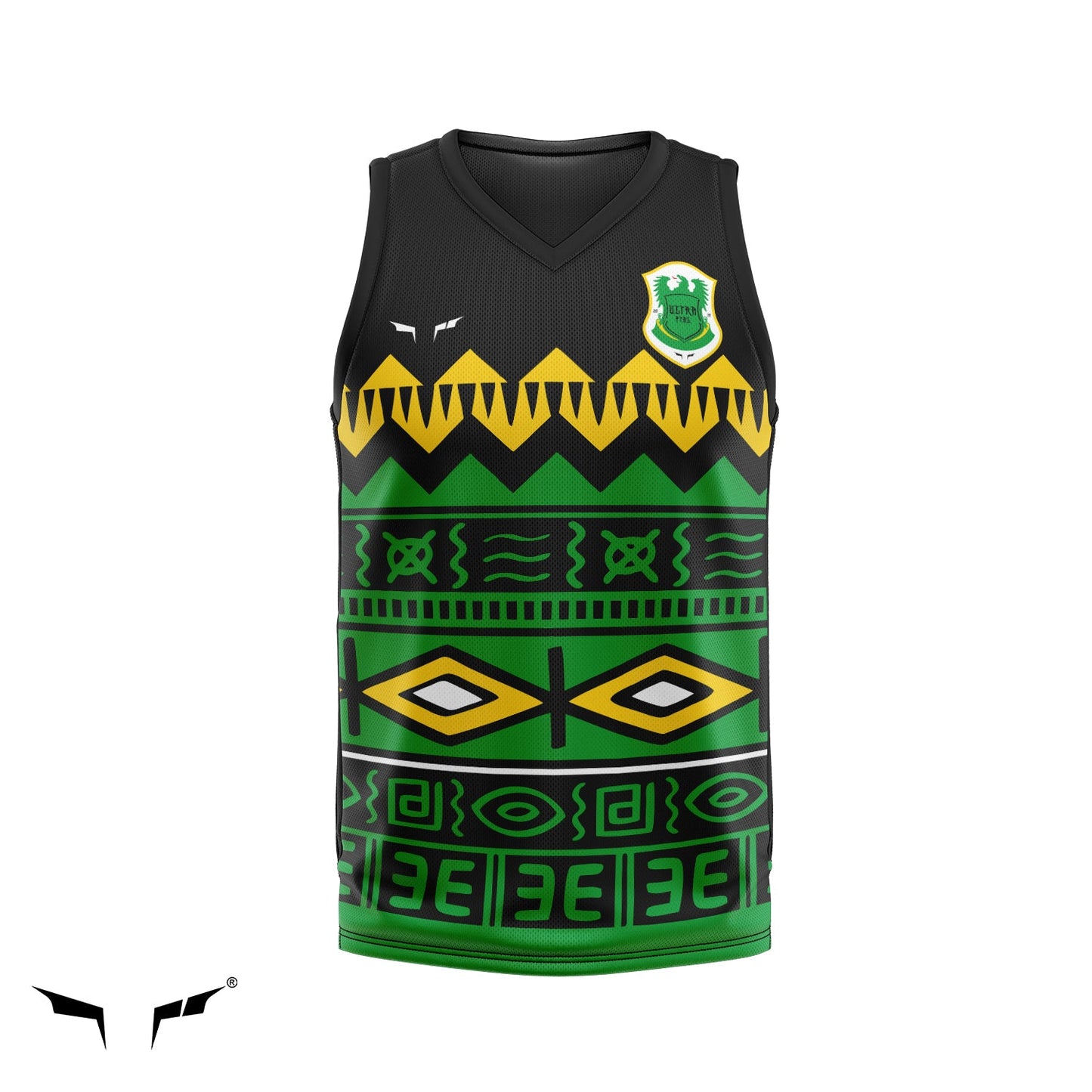 Indian Ultras - Basketball Courtside Black Tribal Jersey