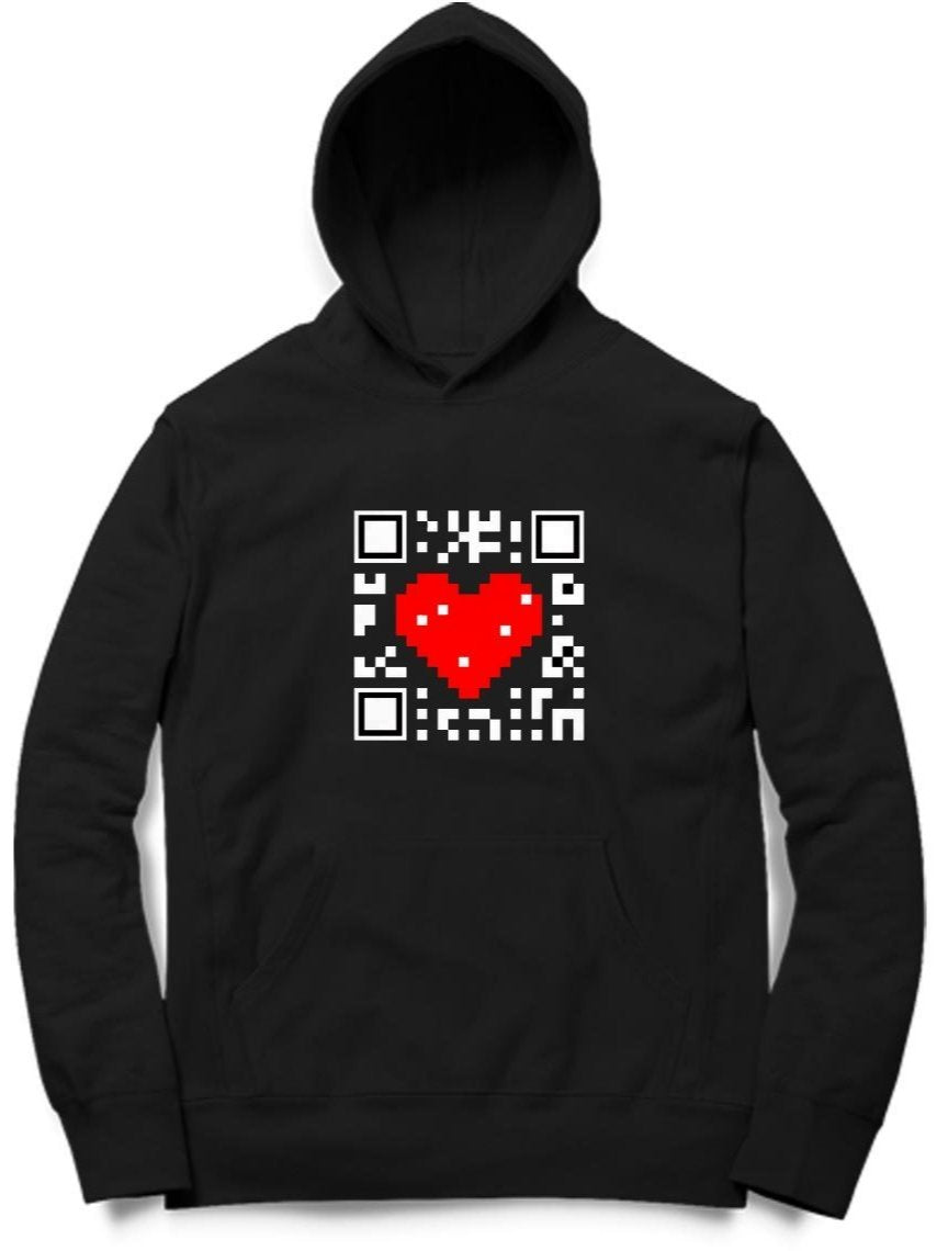 Heart In QR Code Hoodie - Insane Tees