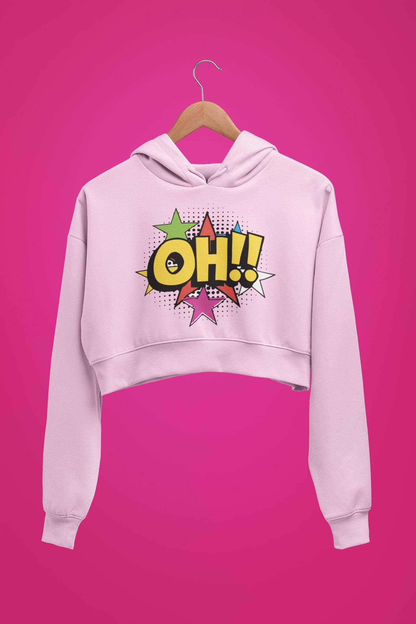 thelegalgang,Pop Art Graphic Crop Hoodies,.