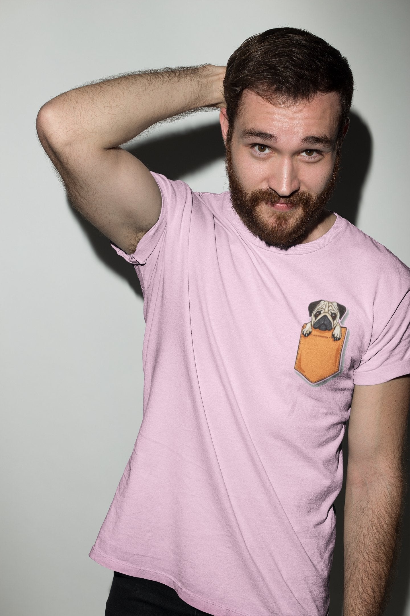 Cute Pug in Pocket Tee - Insane Tees