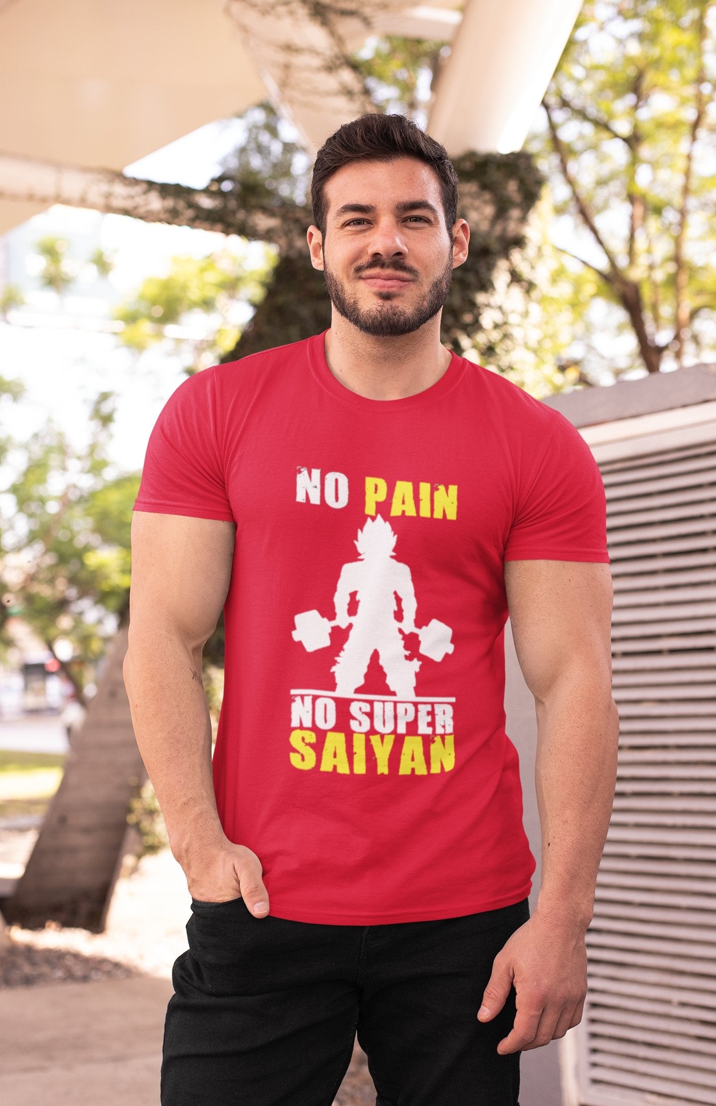 No Pain No Super Saiyan Gym Tee - Insane Tees