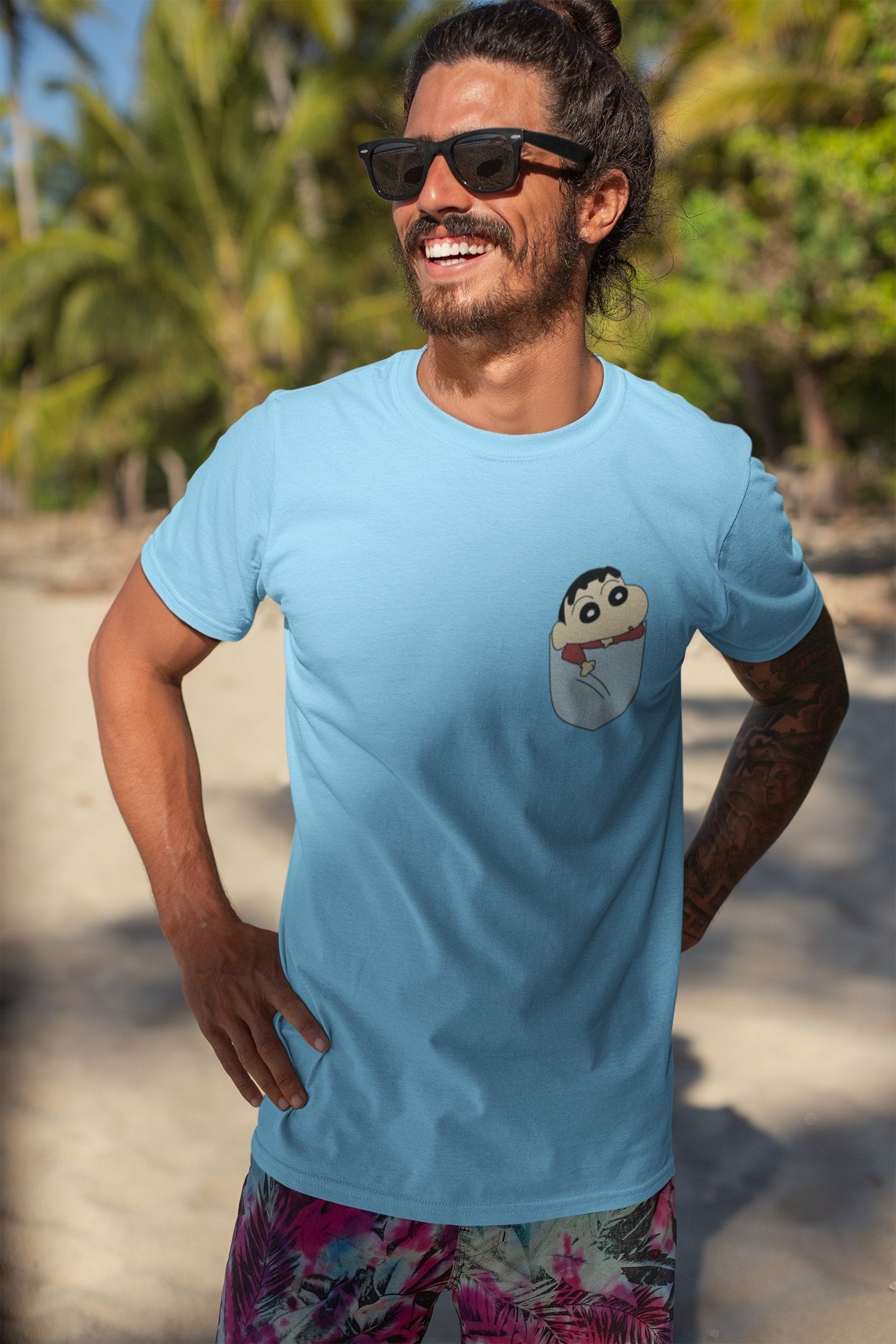 Shinchan Pocket Tee - Insane Tees