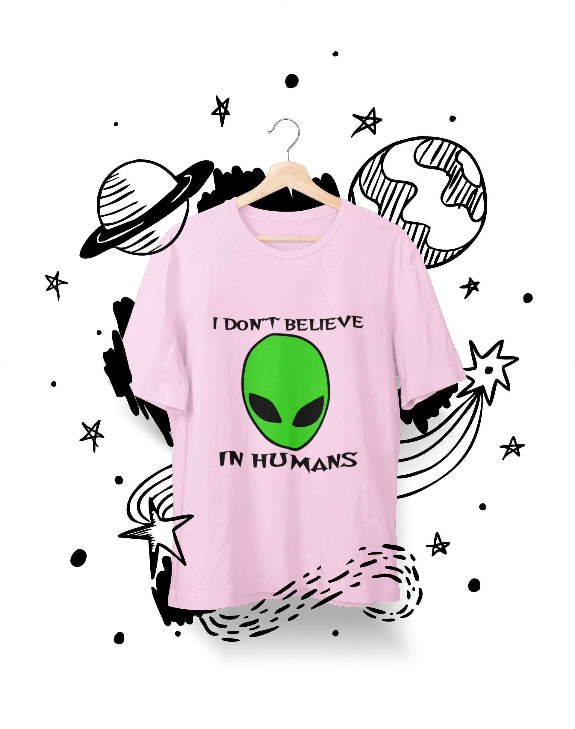 thelegalgang,I Dont Believe in Humans Psychedelic T-Shirt for Men,.