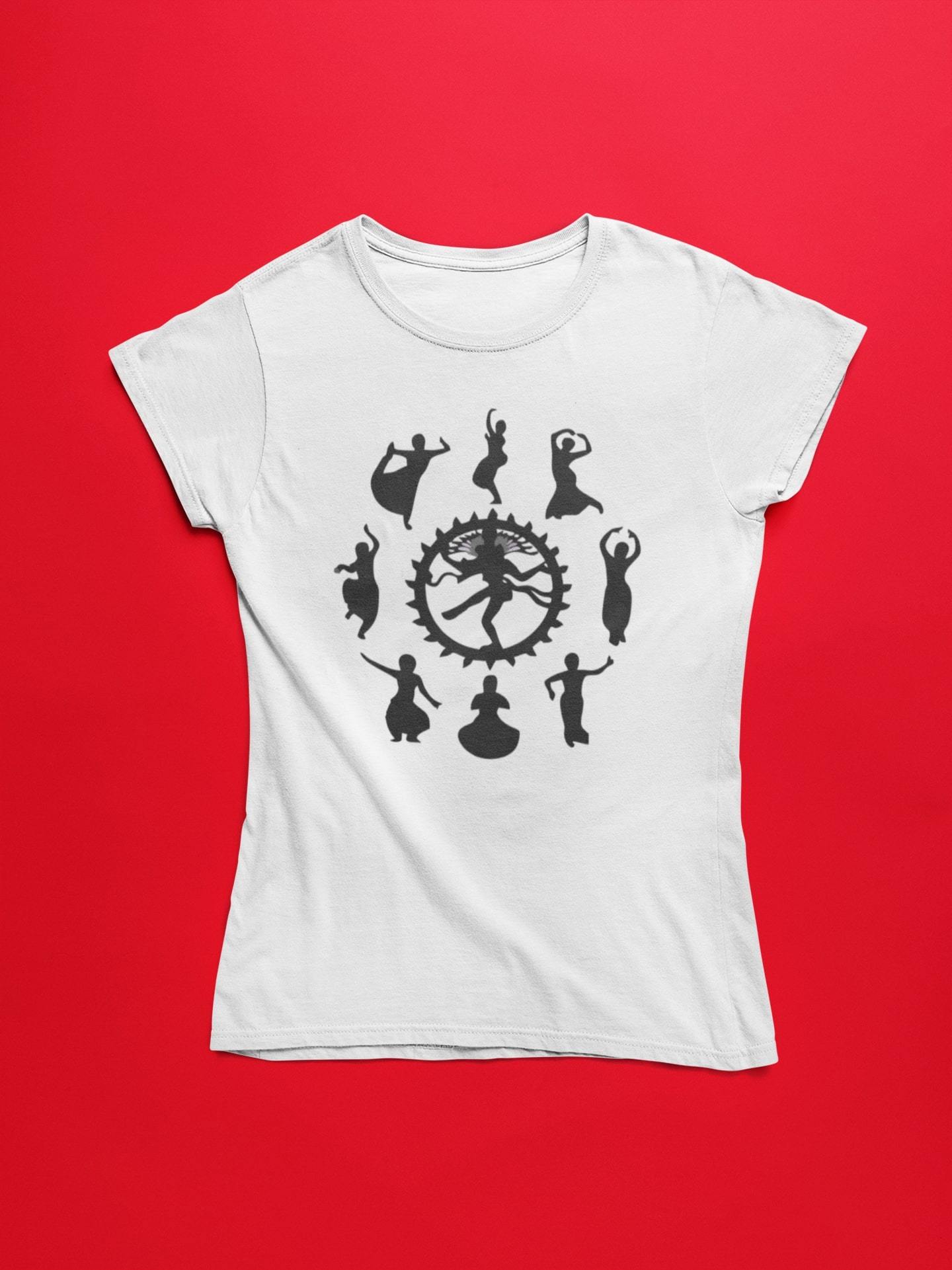 thelegalgang,Nataraj Inspired Classical Dance T shirt for Women,WOMEN.