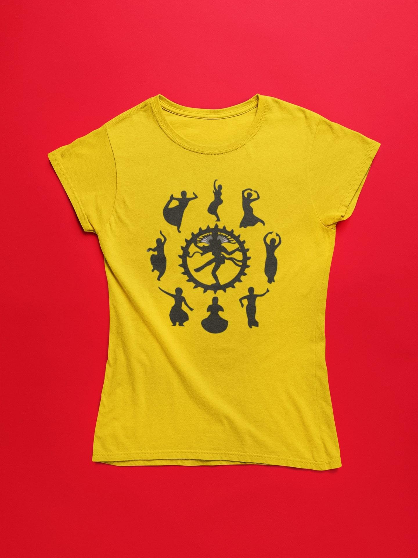 thelegalgang,Nataraj Inspired Classical Dance T shirt for Women,WOMEN.