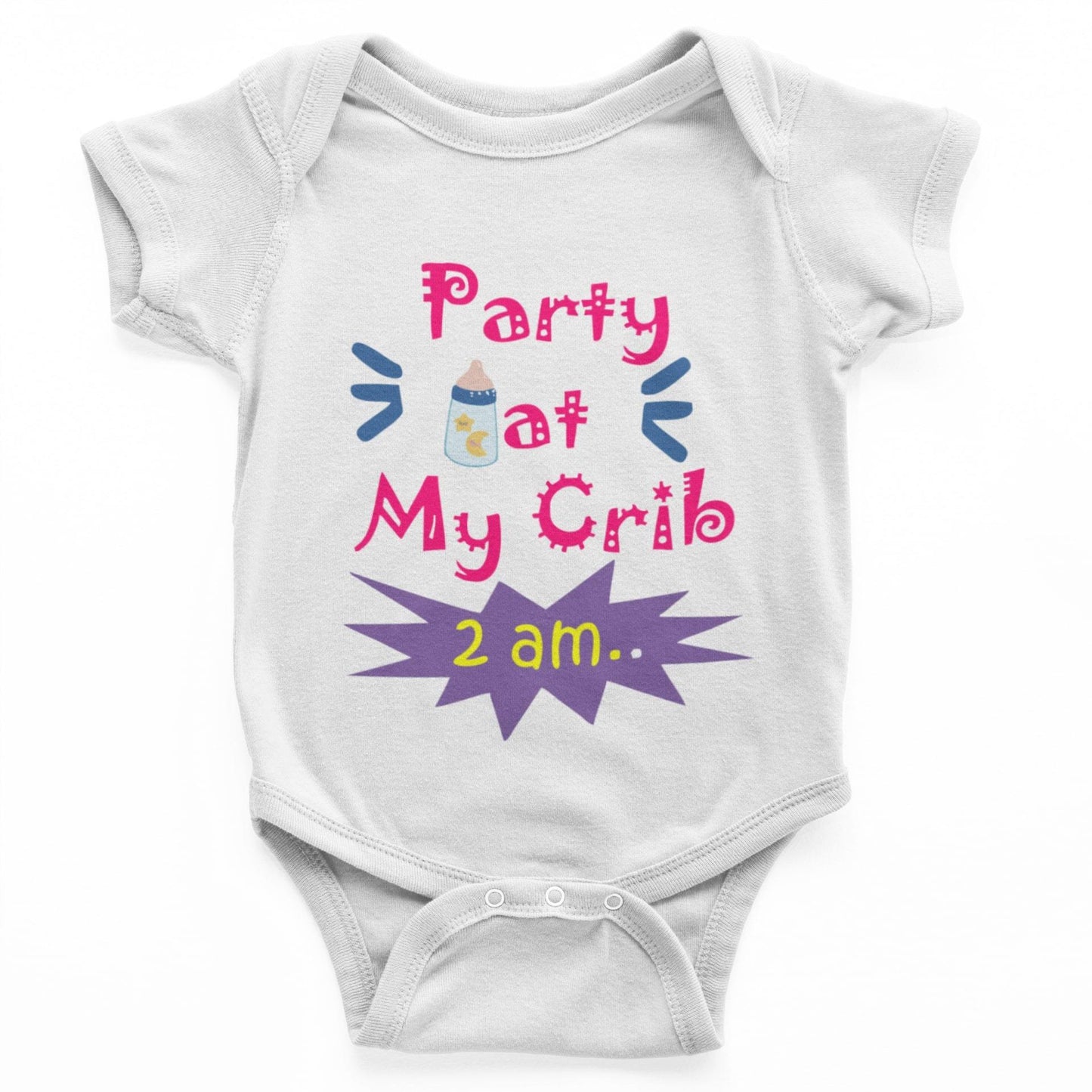 thelegalgang,Party at my crib Rompers for Babies,.