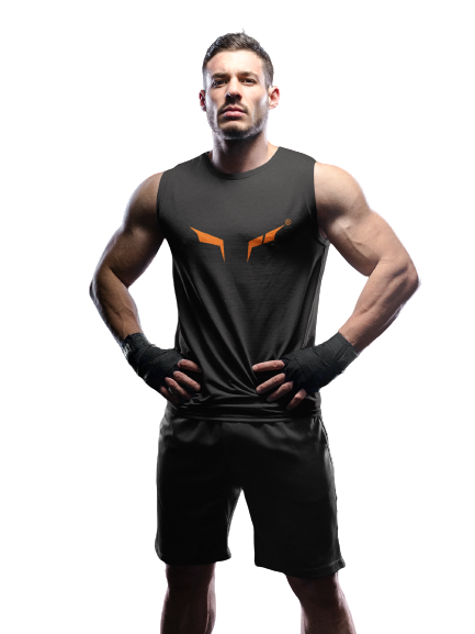 Ultras - Classic Logo Black Sleeveless Gym Wear