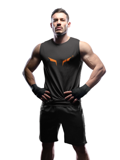 Ultras - Classic Logo Black Sleeveless Gym Wear