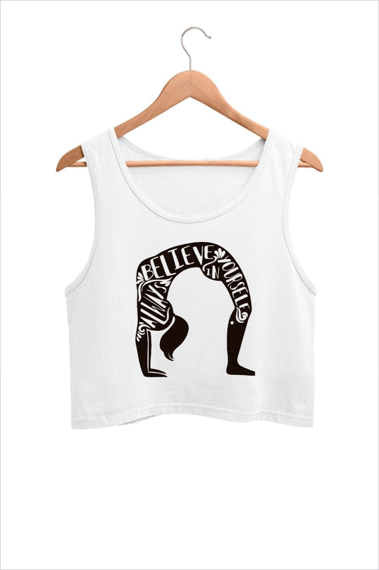 Believe in Yourself Yoga Crop Tank Top