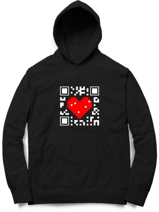 Heart In QR Code Hoodie - Insane Tees