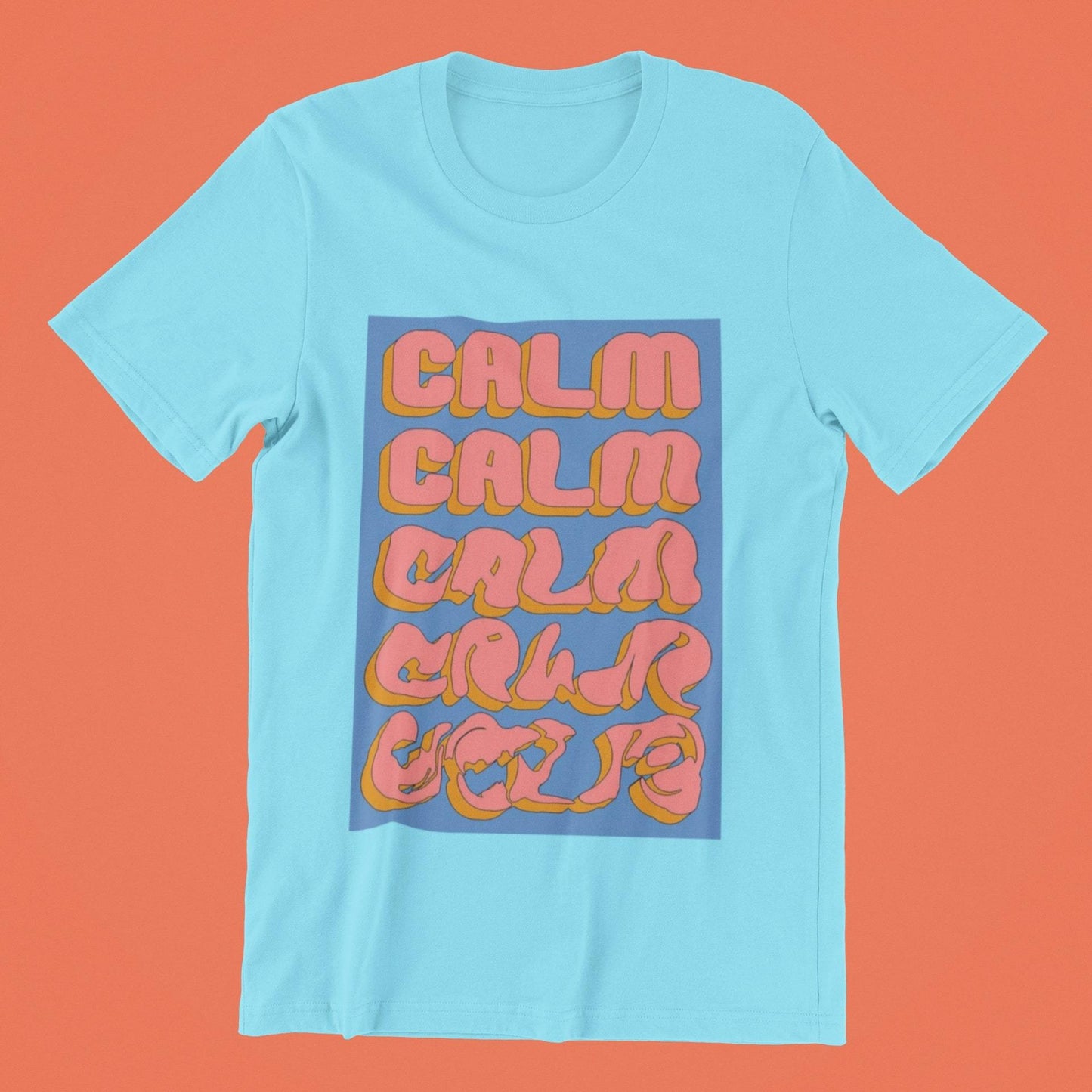 Calm Psychedelic Design T shirt for Men - Insane Tees