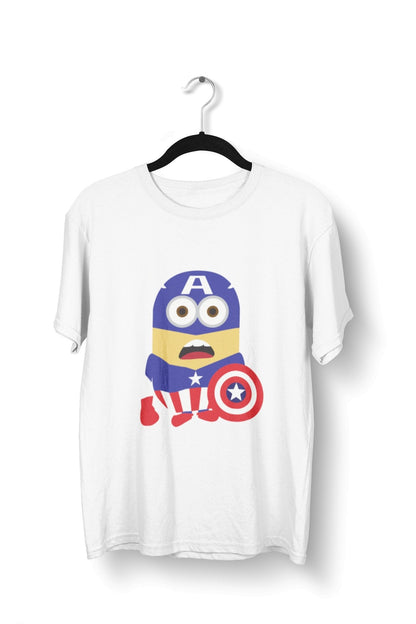 thelegalgang,Captain America Minion Graphic T-Shirt for Men,.