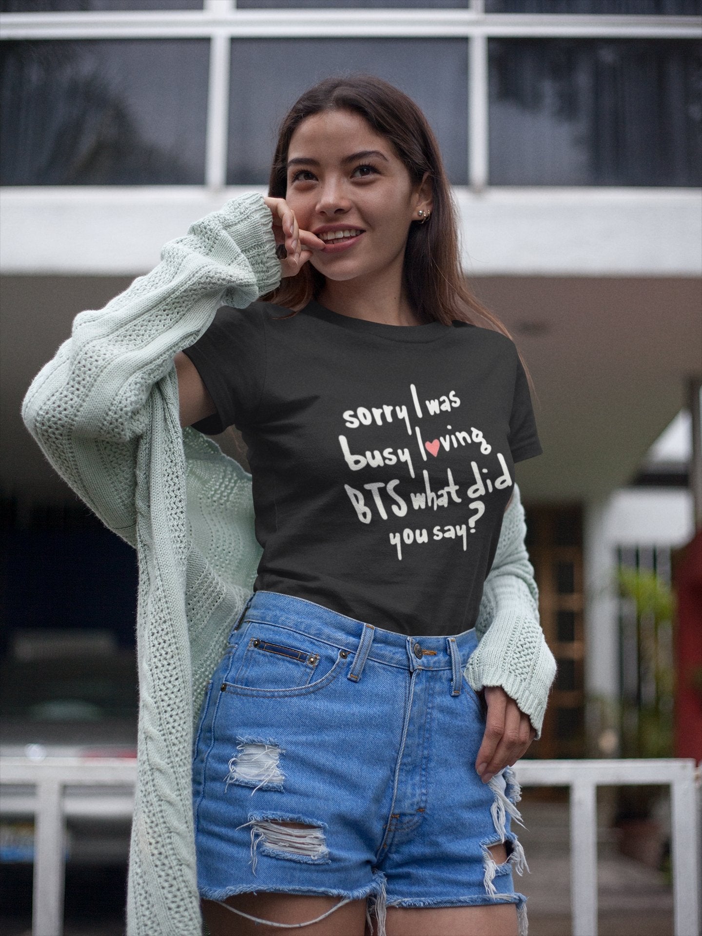 Sorry was Busy Loving BTS T shirt for Women - Insane Tees