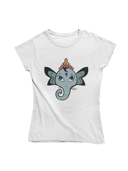 thelegalgang,Cute Ganesha Art T-Shirt,WOMEN.