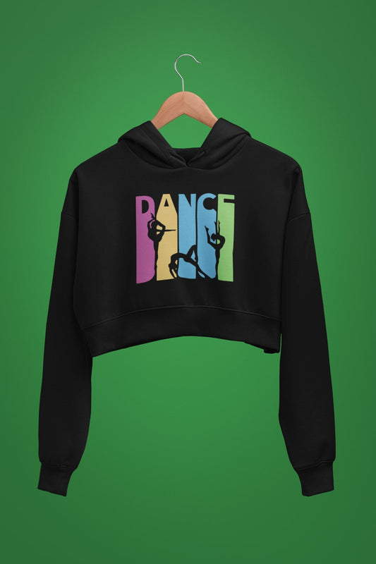 thelegalgang,Dance Graphic Crop Hoodies,.