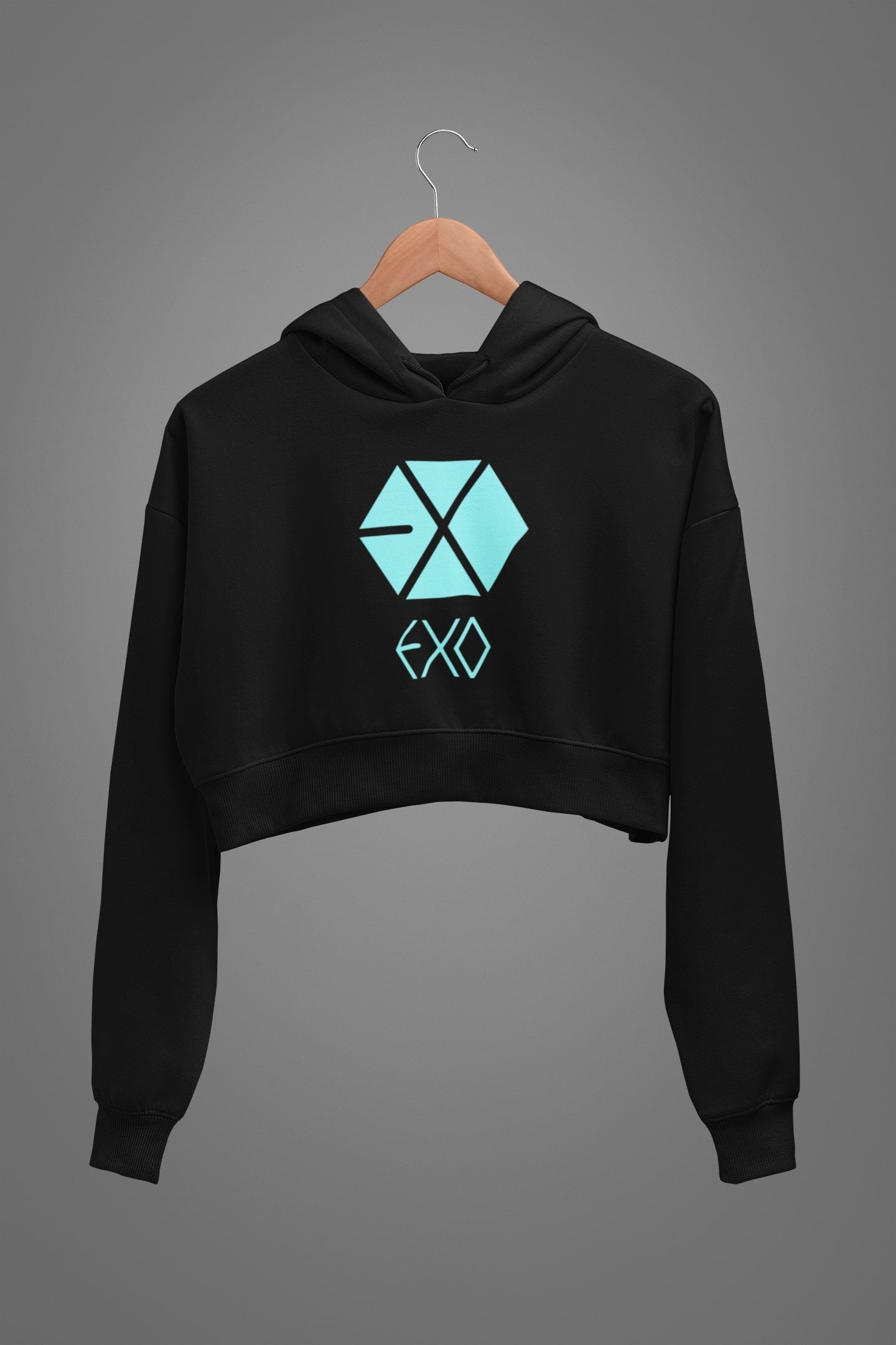 thelegalgang,EXO Graphic Crop Hoodies,.