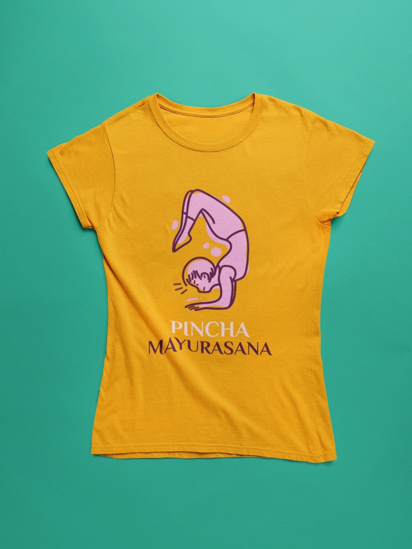 thelegalgang,Pincha Mayurasana design Yoga T shirt for Women,WOMEN.