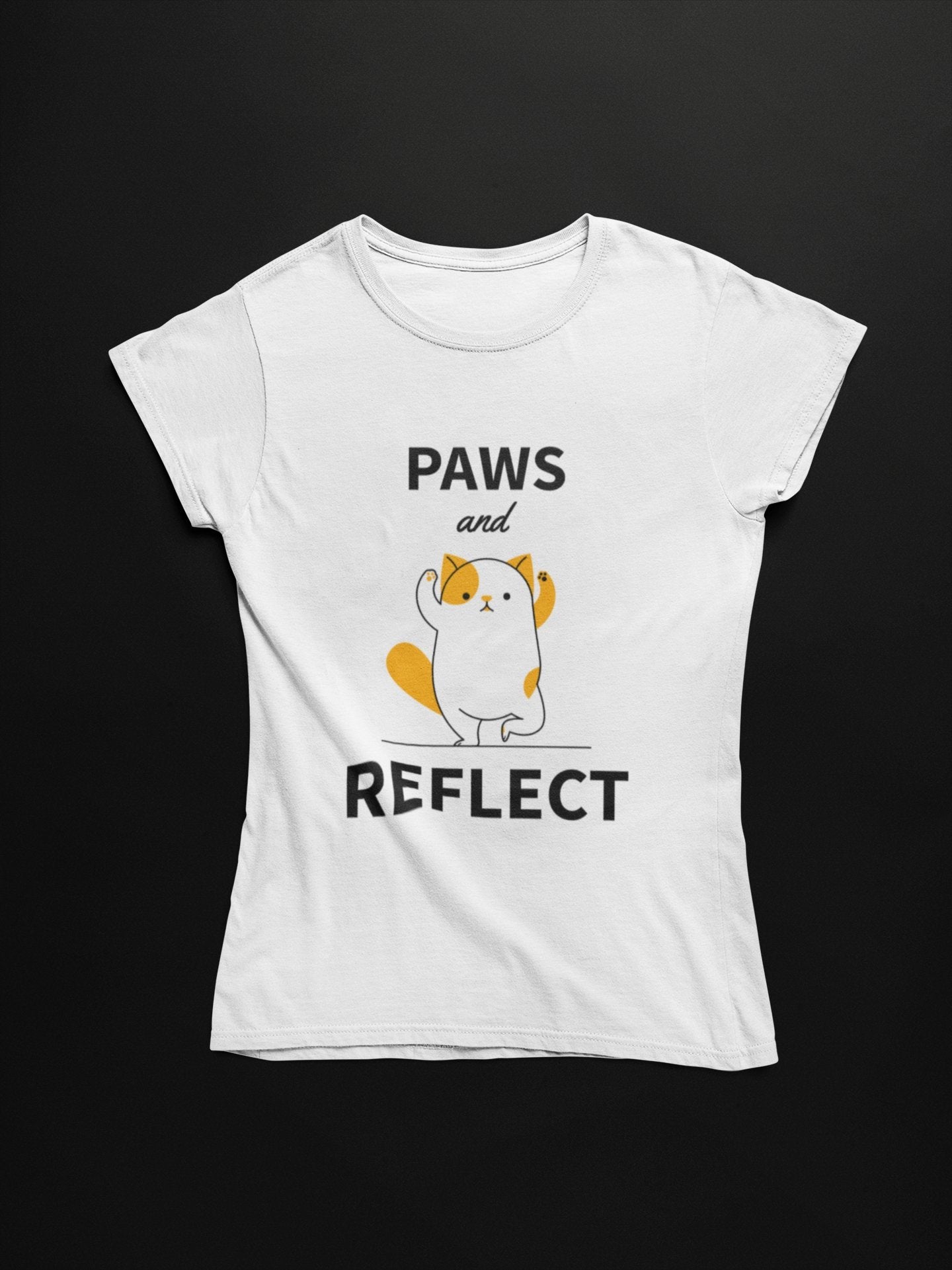 thelegalgang,Paws and Reflect Design Yoga T shirt for Women,WOMEN.