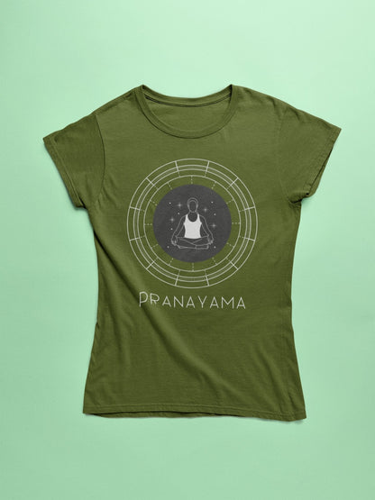 thelegalgang,Pranayama Design Yoga T shirt for Women,WOMEN.