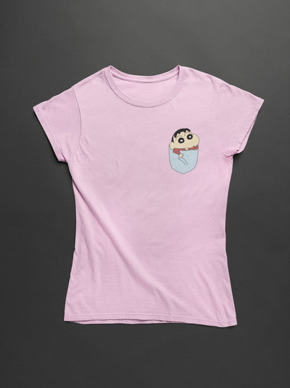 Shinchan Design Pocket Tee - Insane Tees