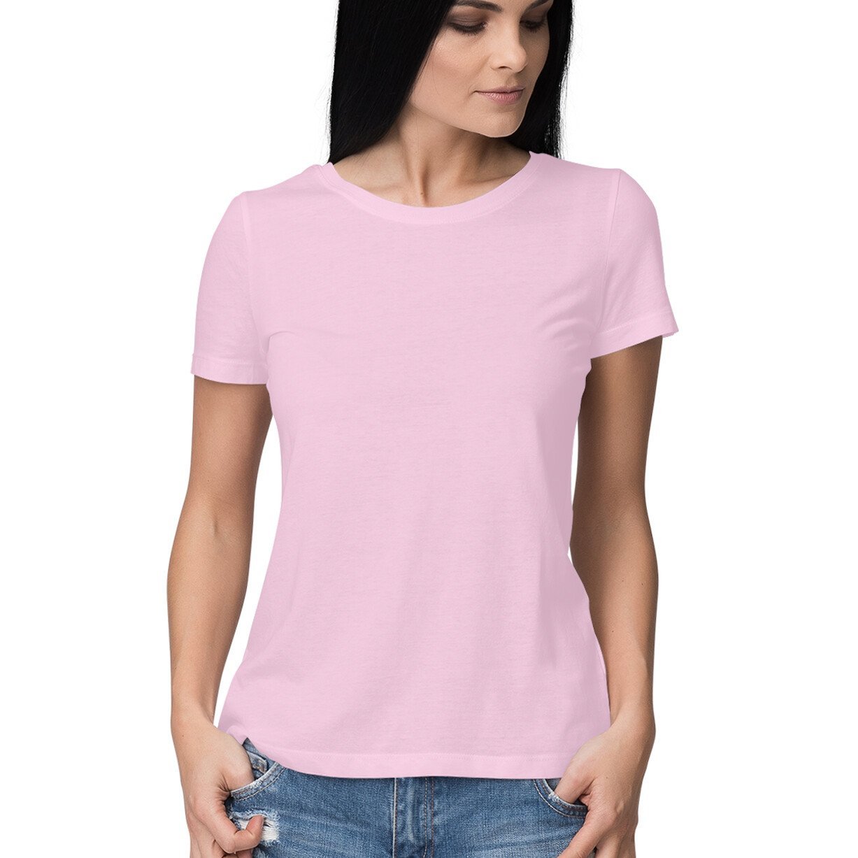 Light Pink Half Sleeve T-Shirt - Insane Tees