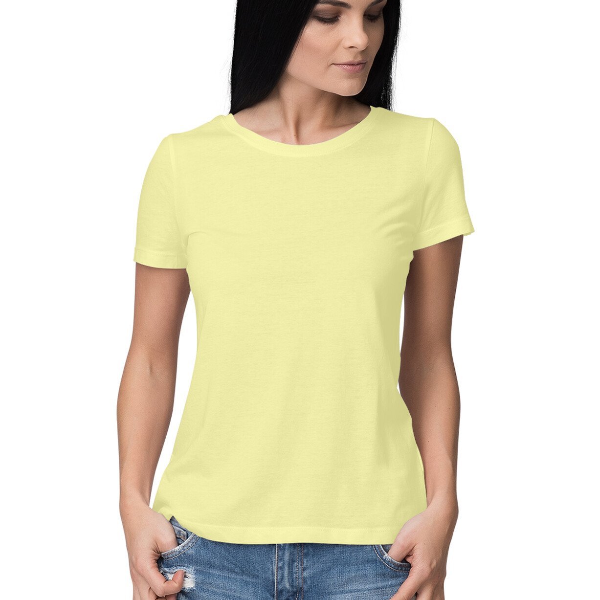 Butter Yellow Half Sleeve T-Shirt - Insane Tees