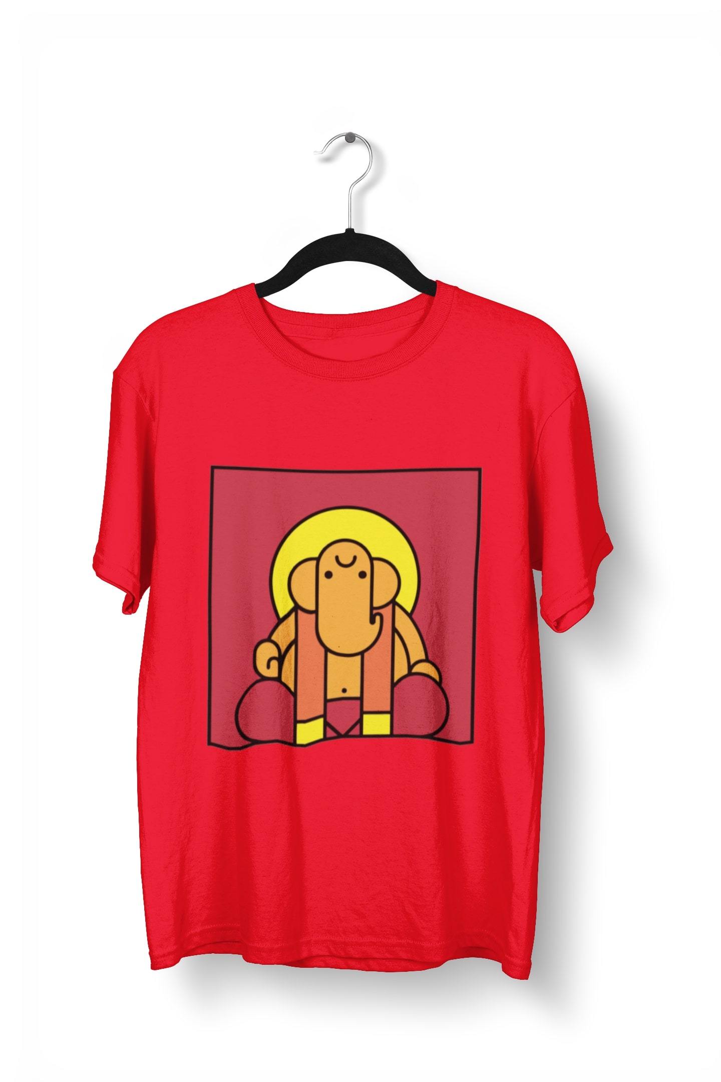 thelegalgang,Ganesha Block Art T-Shirt,MEN.