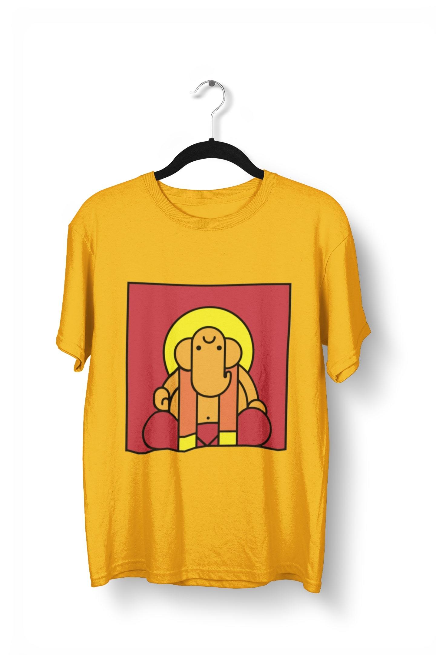 thelegalgang,Ganesha Block Art T-Shirt,MEN.