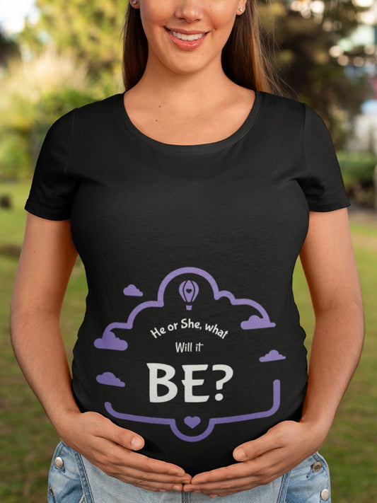 thelegalgang,He or She? Graphic Maternity T shirt,WOMEN.