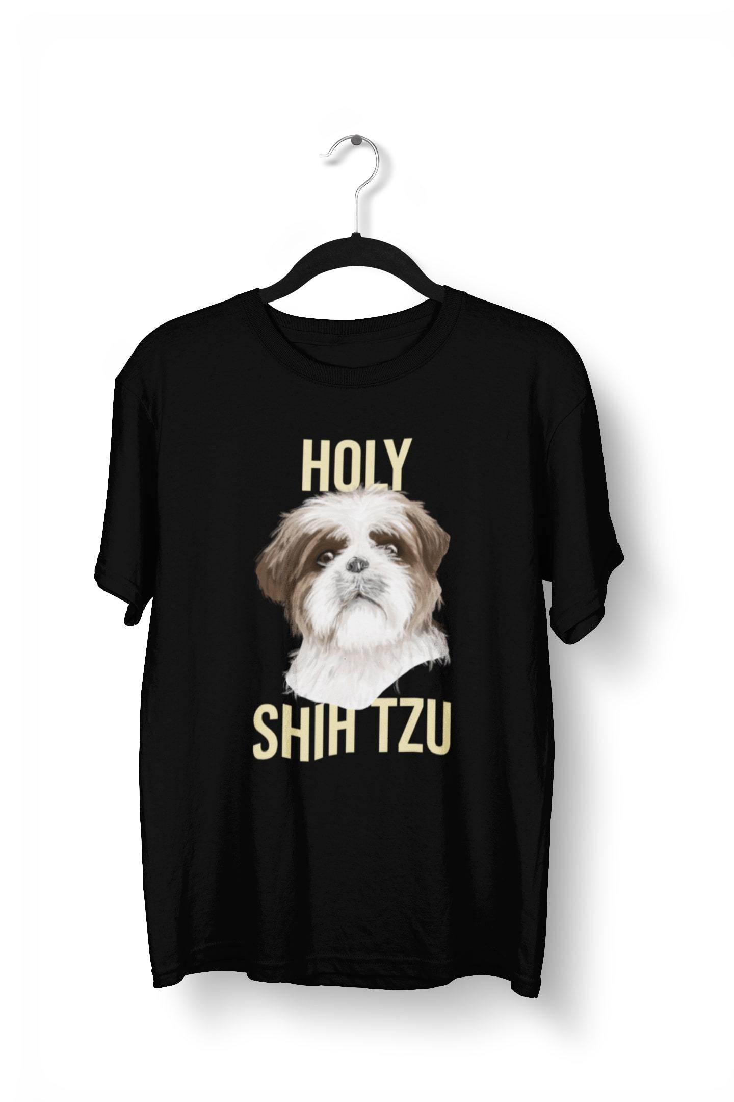 Holy Shitzu Dog Print T-Shirt