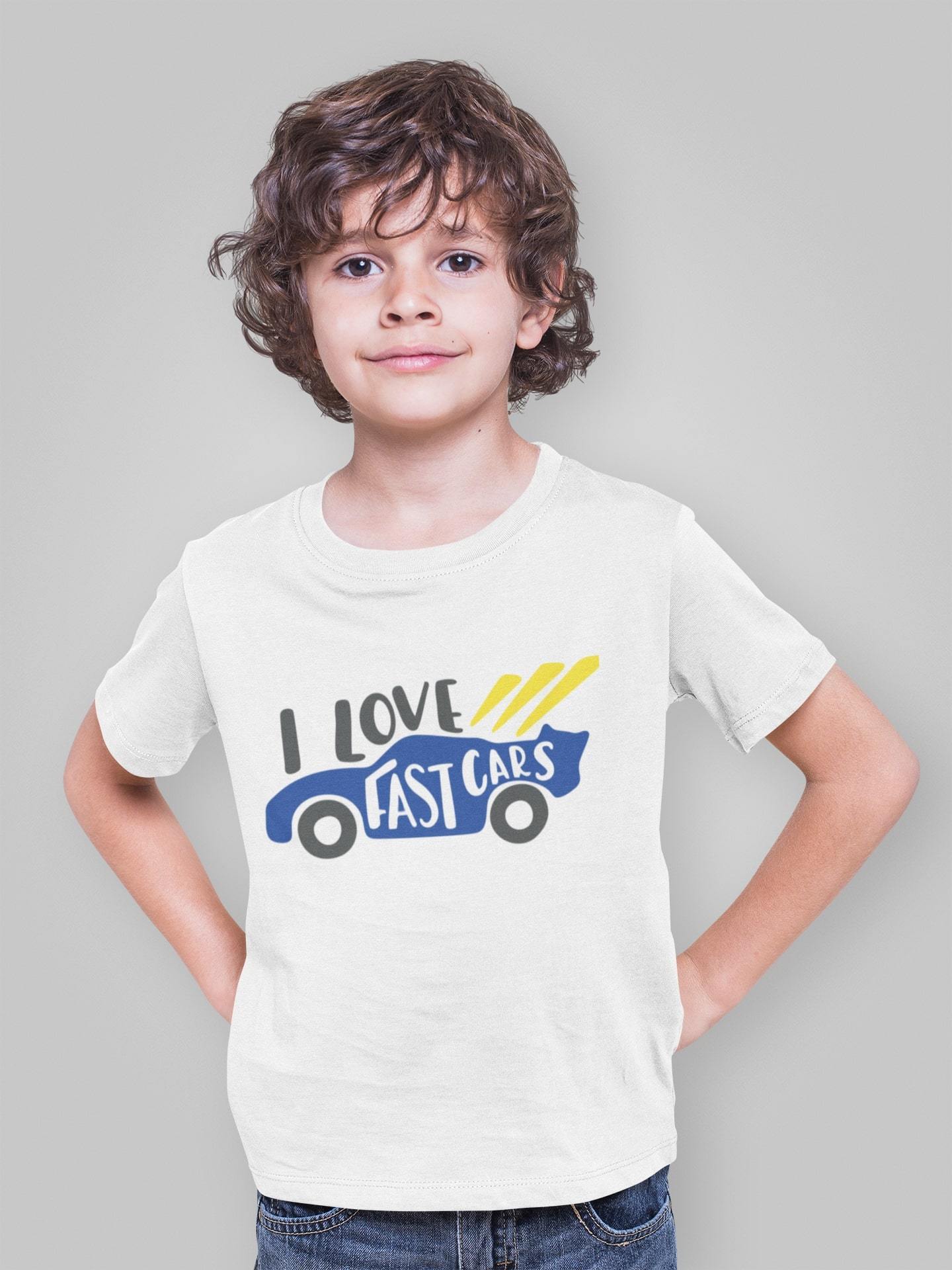 thelegalgang,I Love Fast Cars Graphic T-Shirt for Kids,KIDS.