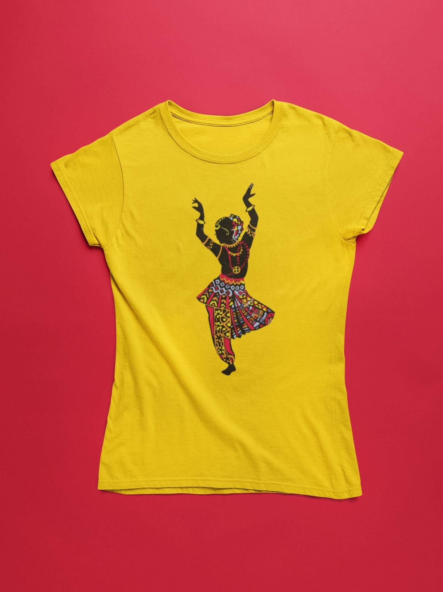 thelegalgang,Indian Classical Dance Inspired T shirt for Women,WOMEN.