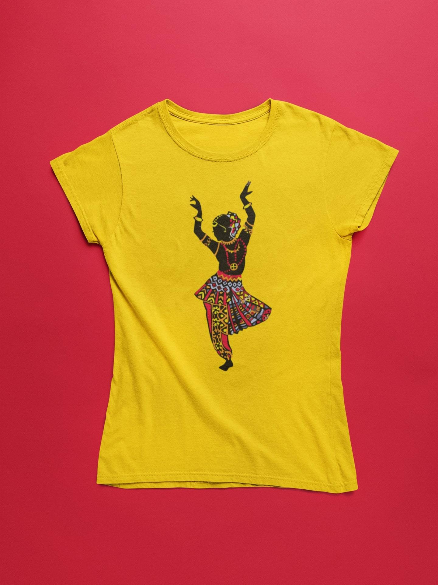 thelegalgang,Indian Classical Dance Inspired T shirt for Women,WOMEN.