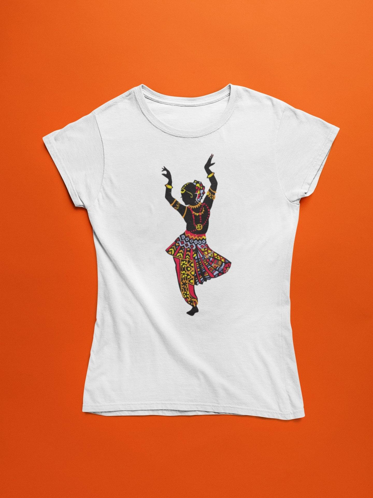 thelegalgang,Indian Classical Dance Inspired T shirt for Women,WOMEN.