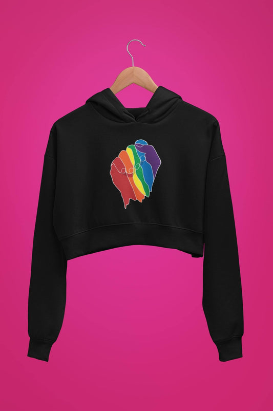 thelegalgang,LGBT Victory Graphic Crop Hoodies,.