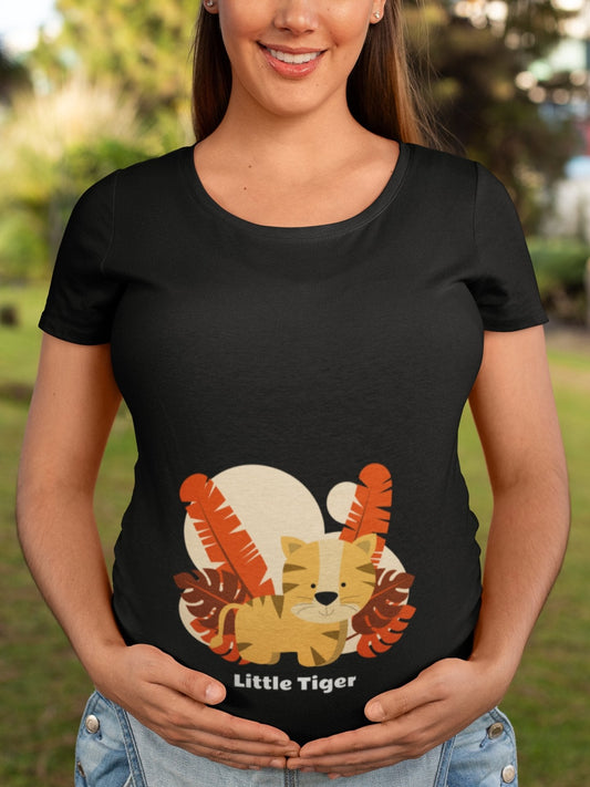 thelegalgang,Little Tiger Graphic Printed Maternity T shirt,WOMEN.
