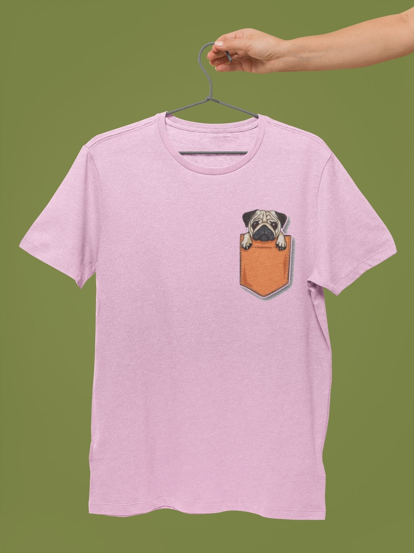 Cute Pug in Pocket Tee - Insane Tees