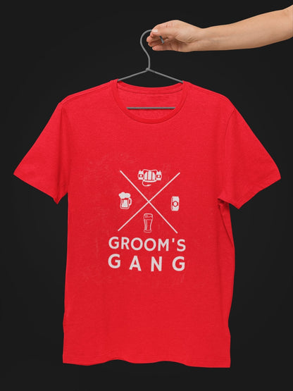 Grooms Gang Bachelor Party T-Shirt - Insane Tees