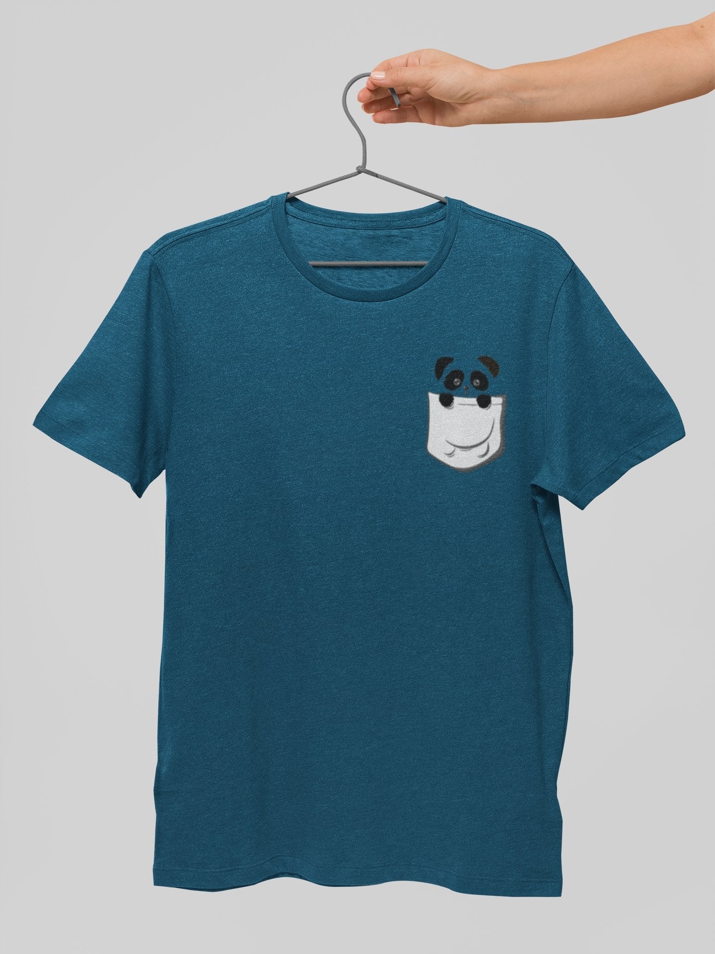 Cute Peeping Panda in a Pocket Tee - Insane Tees