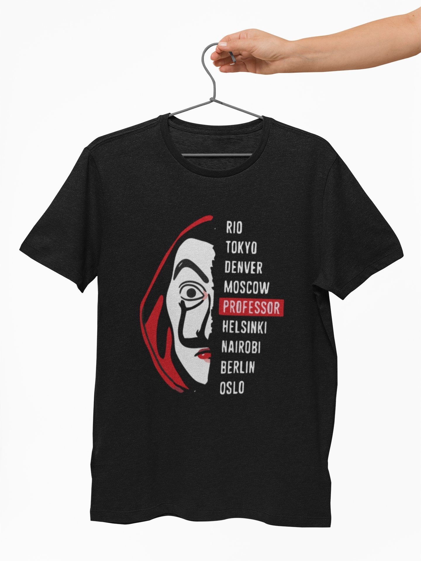 Professor Money Heist Graphic T shirt for Men - Insane Tees