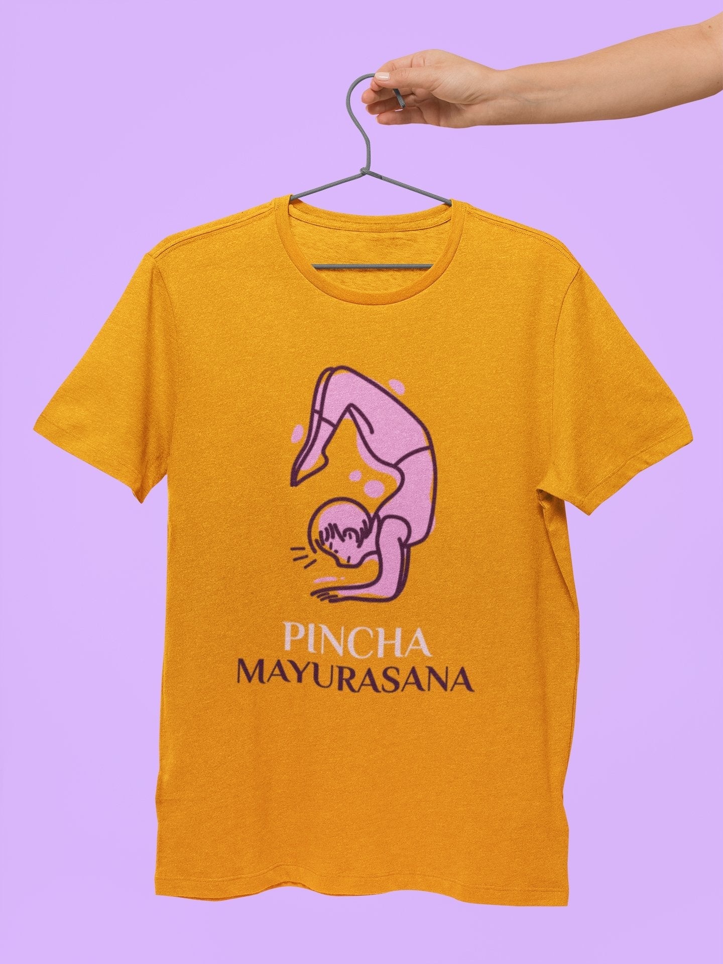thelegalgang,Pincha Mayurasana design Yoga T shirt for Men,MEN.