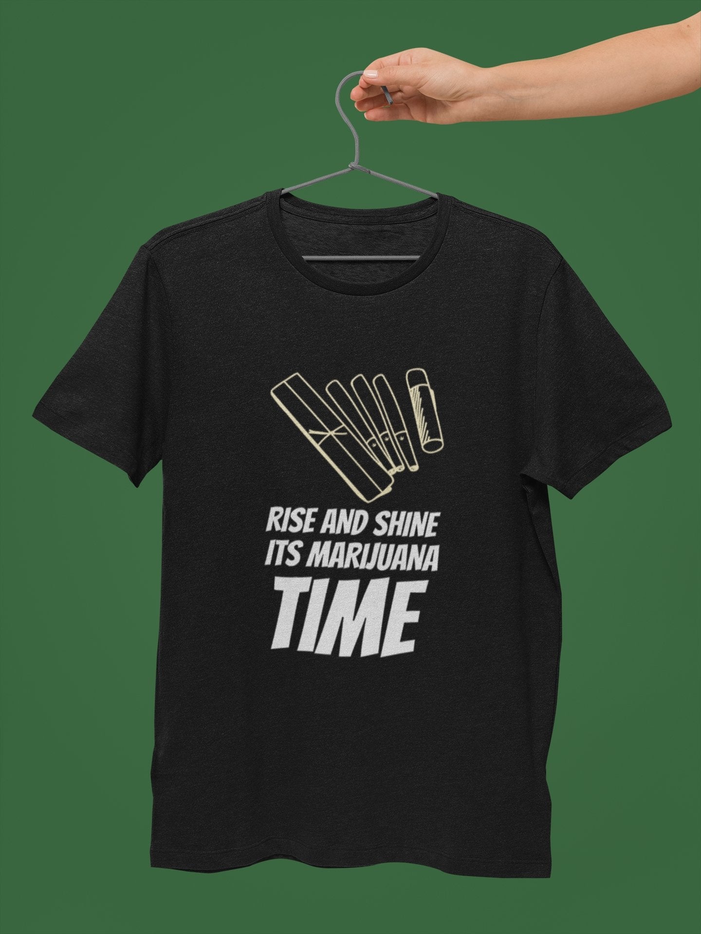 Rise and Shine Its Marijuana Time Stoner T shirt - Insane Tees