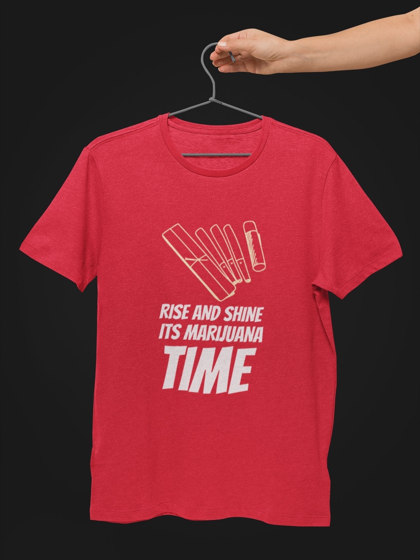 Rise and Shine Its Marijuana Time Stoner T shirt - Insane Tees