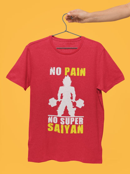 No Pain No Super Saiyan Gym Tee - Insane Tees