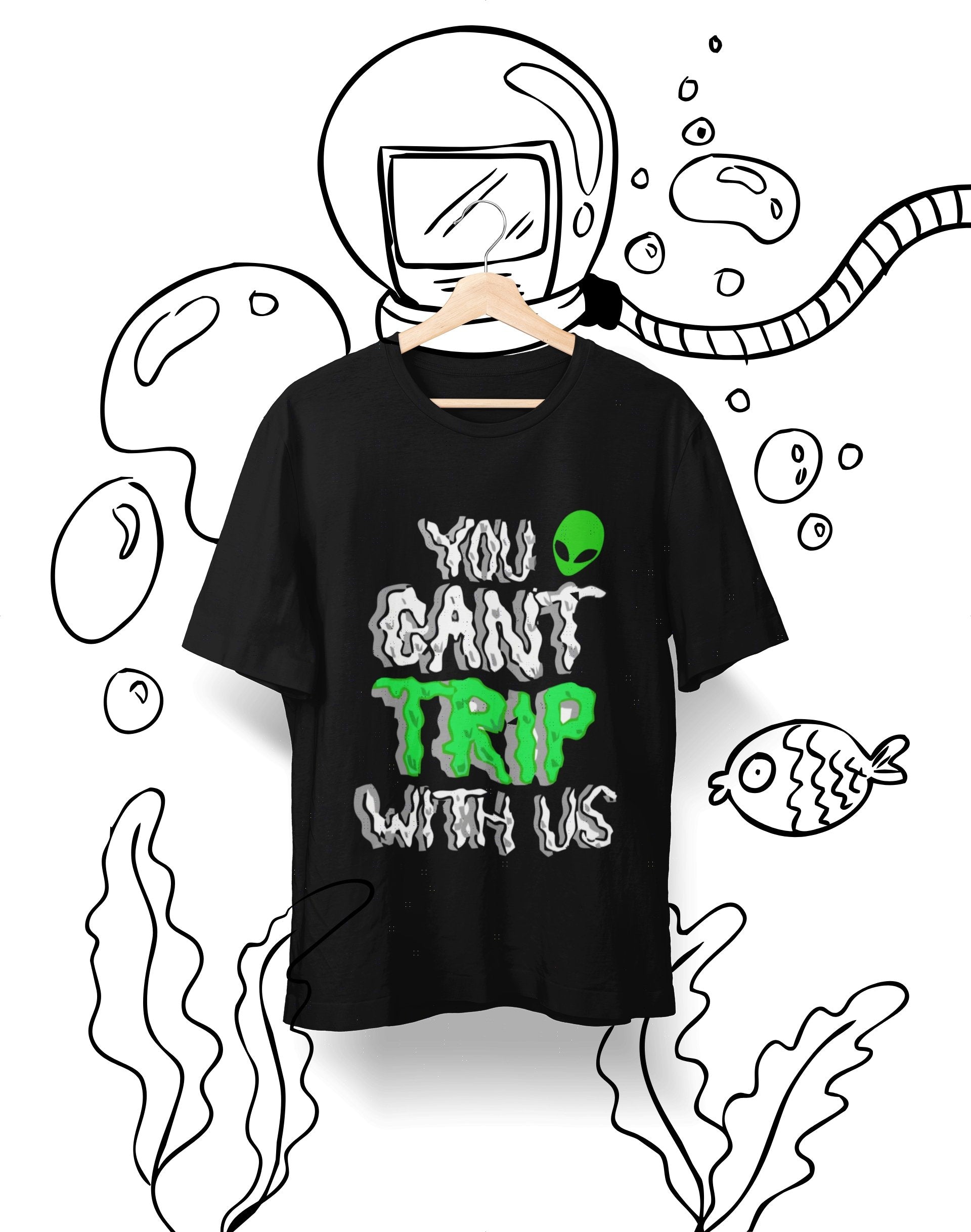 thelegalgang,You Cant Trip With Us Psychedelic T-Shirt for Men,.