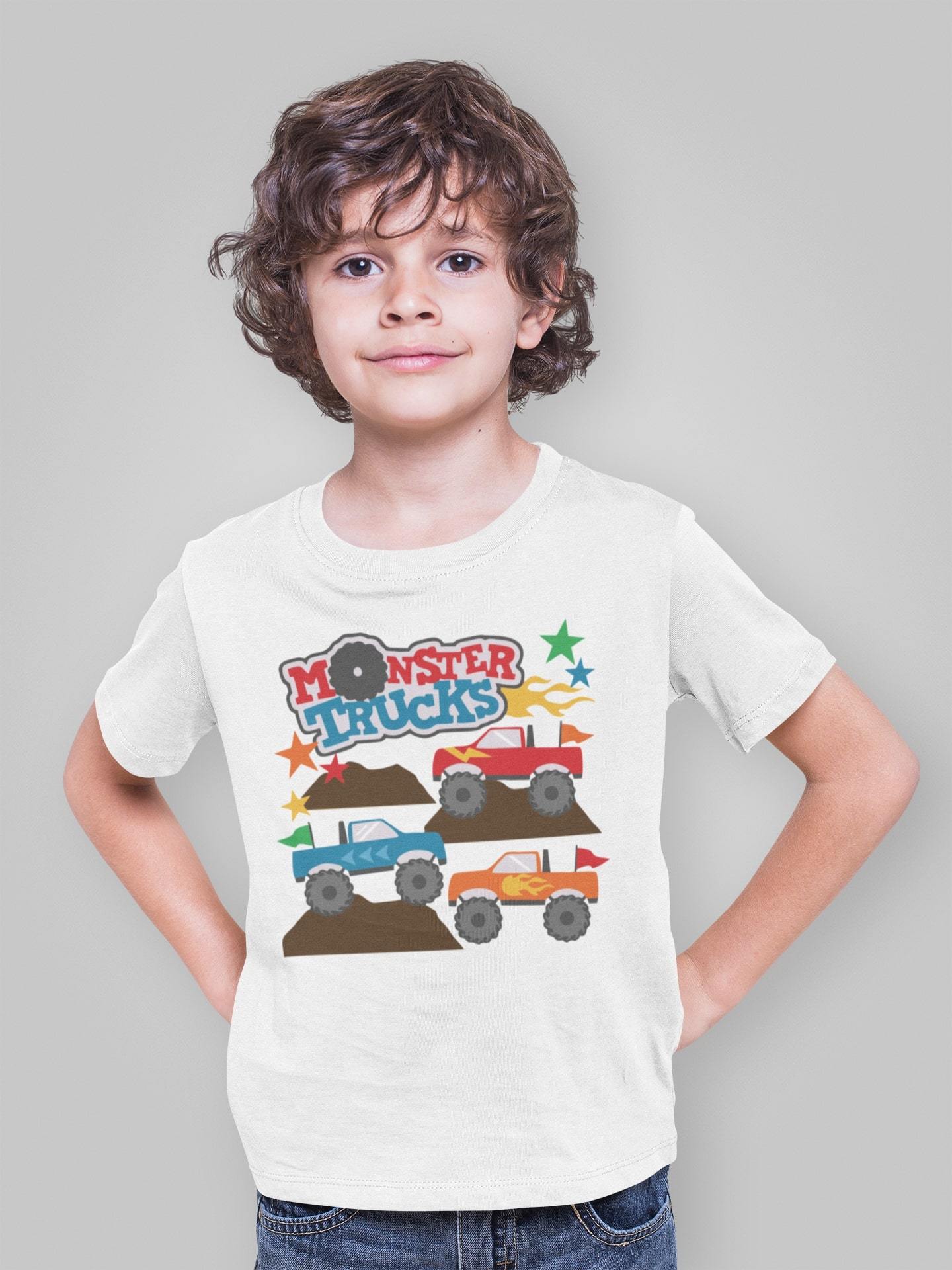 thelegalgang,Monster Trucks Graphic T-Shirt for Kids,KIDS.
