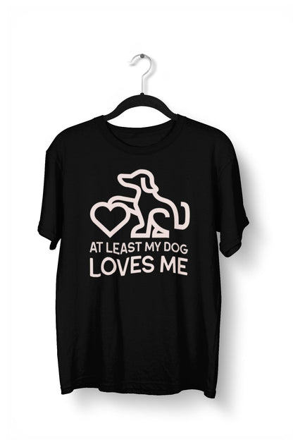 My Dog Loves me Printed T-Shirt