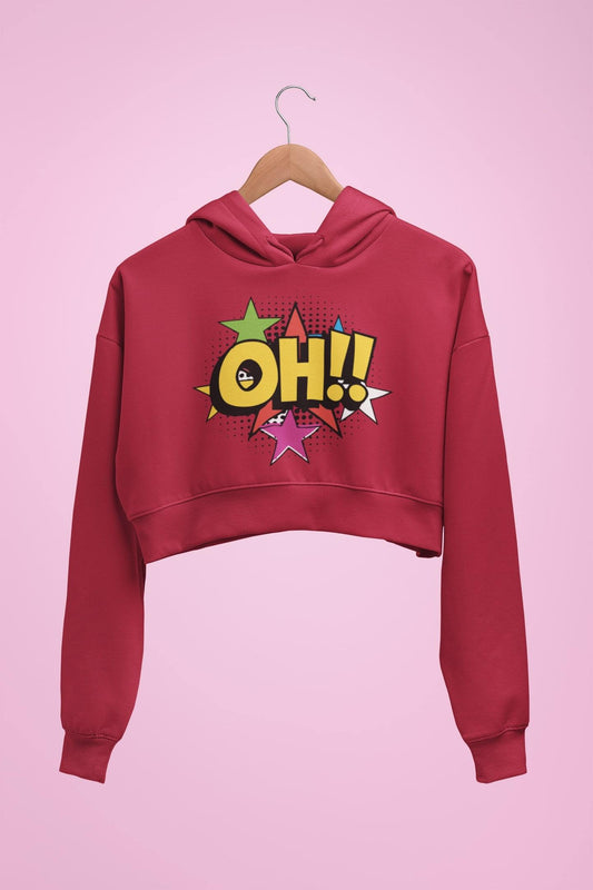 thelegalgang,Pop Art Graphic Crop Hoodies,.